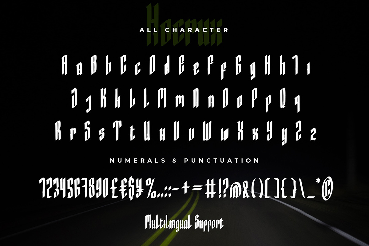 Hocrux Display Font preview 5