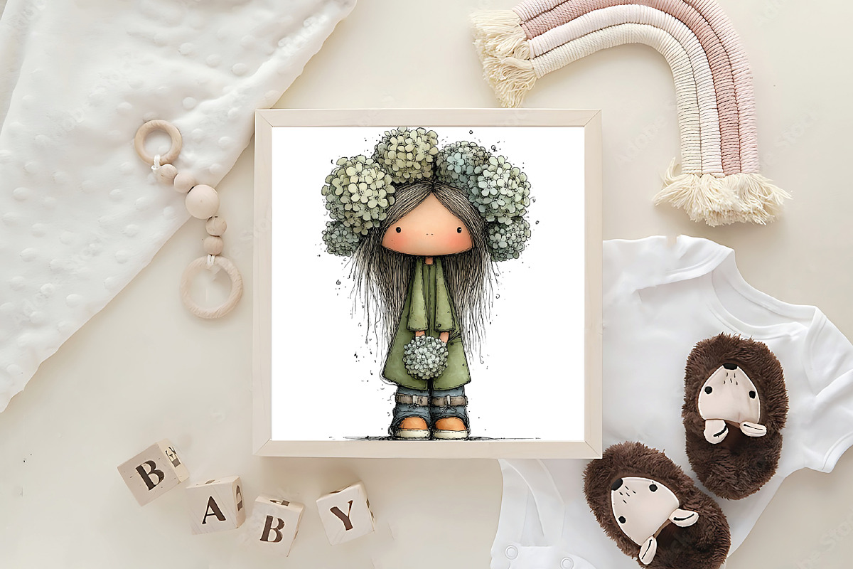 Flowers and Girls Big Clipart Bundle, an Illustration by CraftArtStudio (Photo 6 of 6)