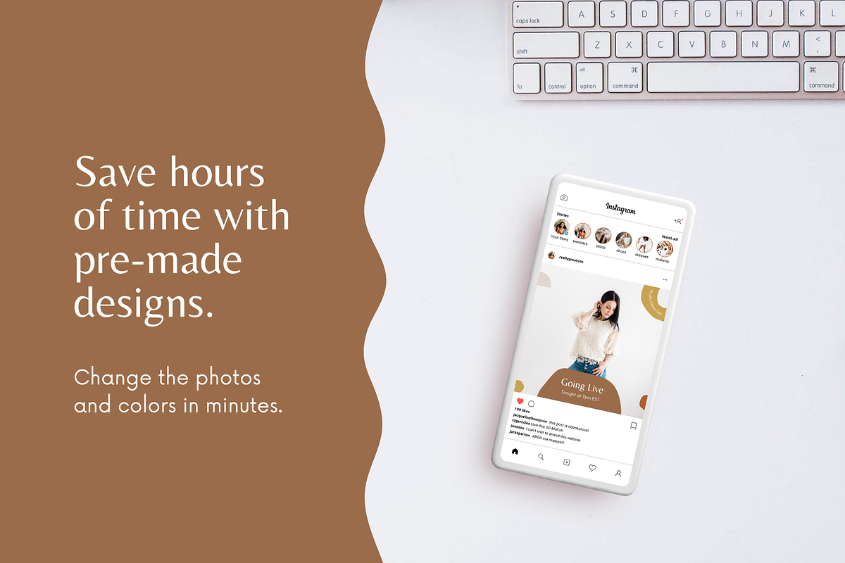 Organic Instagram Posts, a Social Media Template by Roger Coles (Photo 2 of 8)