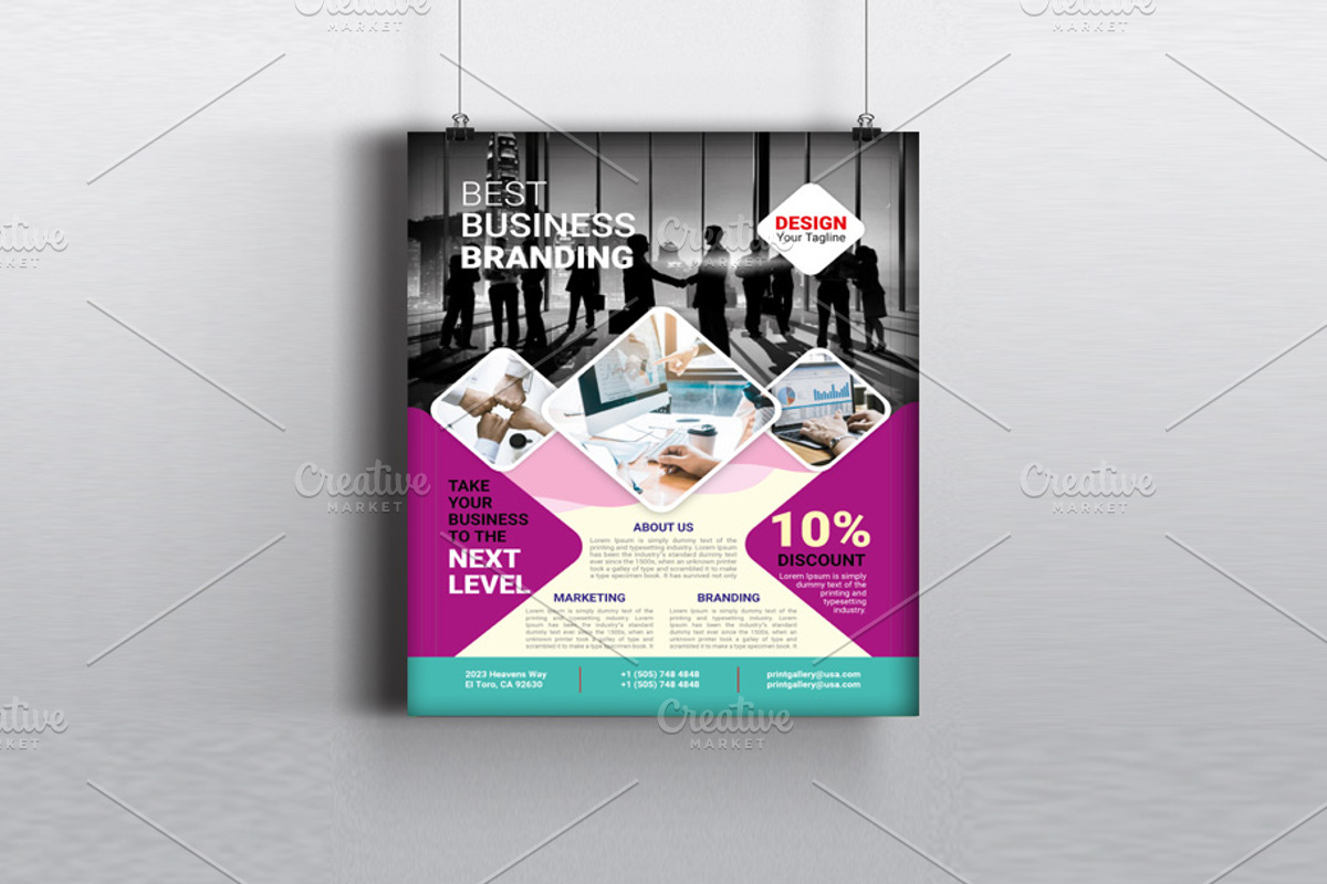 Business Flyer Template, a Marketing Template by Proshanta Sarker (Photo 2 of 2)