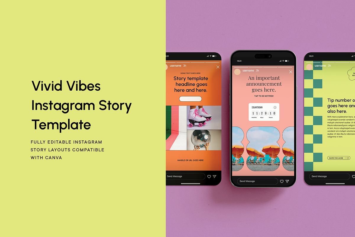 Vivid Vibes: Instagram Story Template