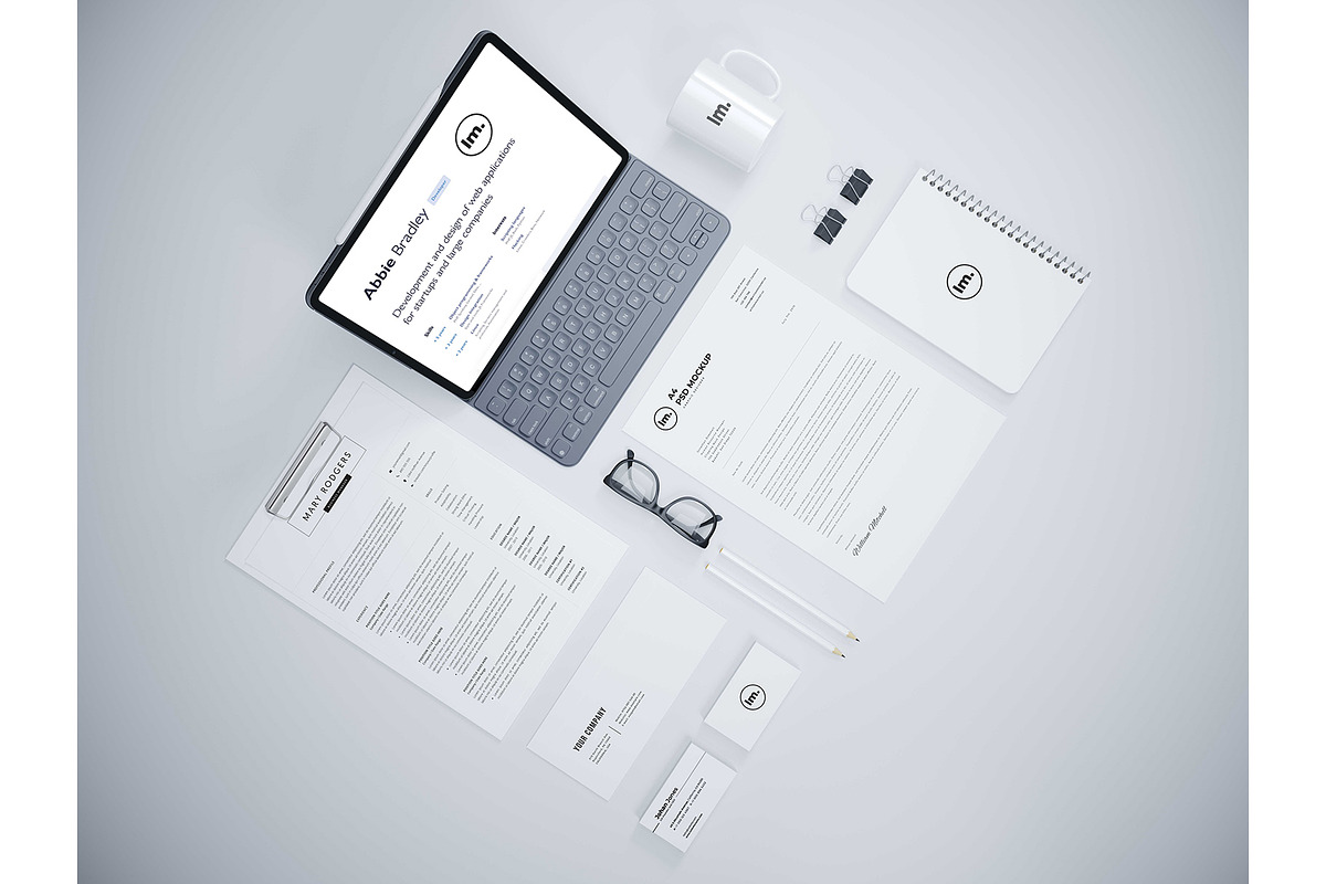 Elegant Stationery / Branding Mockup, a Print Template by Designrepos (Photo 3 of 8)