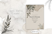 Watercolor Leaves & Washes, an Illustration by Feather Grace Designs (Thumbnail 4 of 11)