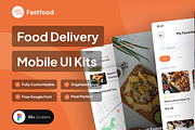 Fastfood - Food Delivery UI Kit, an UI Kit Template by Kawalan Studio (Thumbnail 1 of 6)