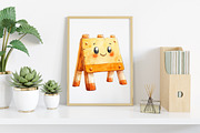 Watercolor Labor Day Construction, an Illustration by Canvas Craft (Thumbnail 5 of 7)