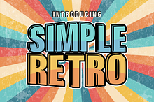 Simple Retro - Display Font