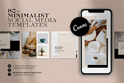 Minimalist Social Media Pack | CANVA, a Social Media Template by Lyrata Studio (Thumbnail 1 of 15)