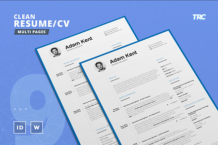 Clean Resume/Cv Template Volume 9