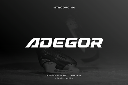 Adegor, a Font by garismantra