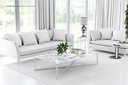 Modern Classic Living Room Mockup, a Household Mockup by creatsy2 (Thumbnail 2 of 6)