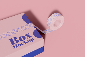 Cardboard Package Mockup