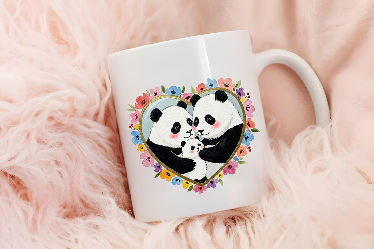 Mother's Day Panda Sublimation Png, an Illustration by RobertsArt (Photo 7 of 7)