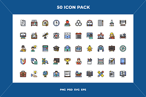 Teacher icons, an Outline Icon by Wencory