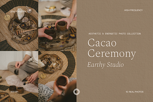 Photo Bundle Cacao Ceremony Earthy, a Health & Medical Photo by Cosmic Energy Studio