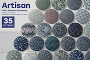 Artisan - 35 Seamless Patterns, a Pattern Graphic by Sault Design (Thumbnail 1 of 11)