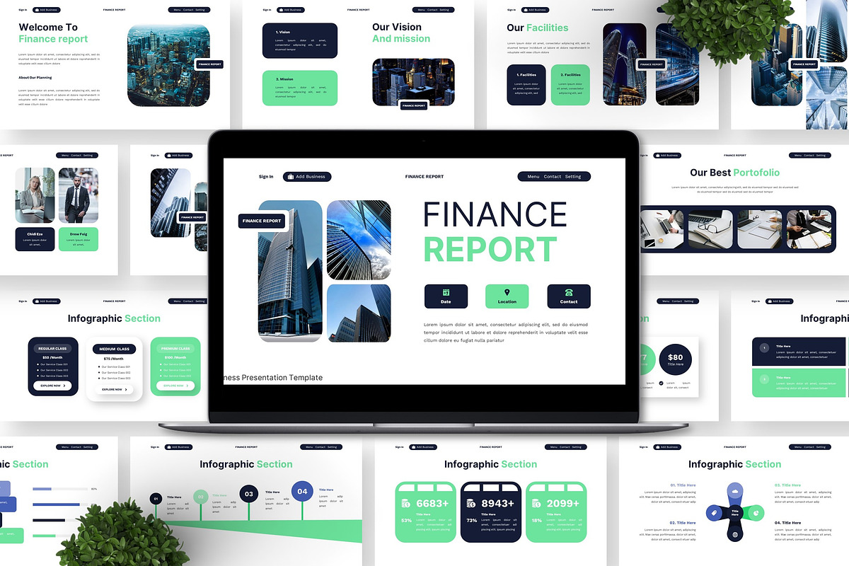 Finance Report - Business GSL, a Presentation Template by Deepslide Studio (Photo 3 of 6)