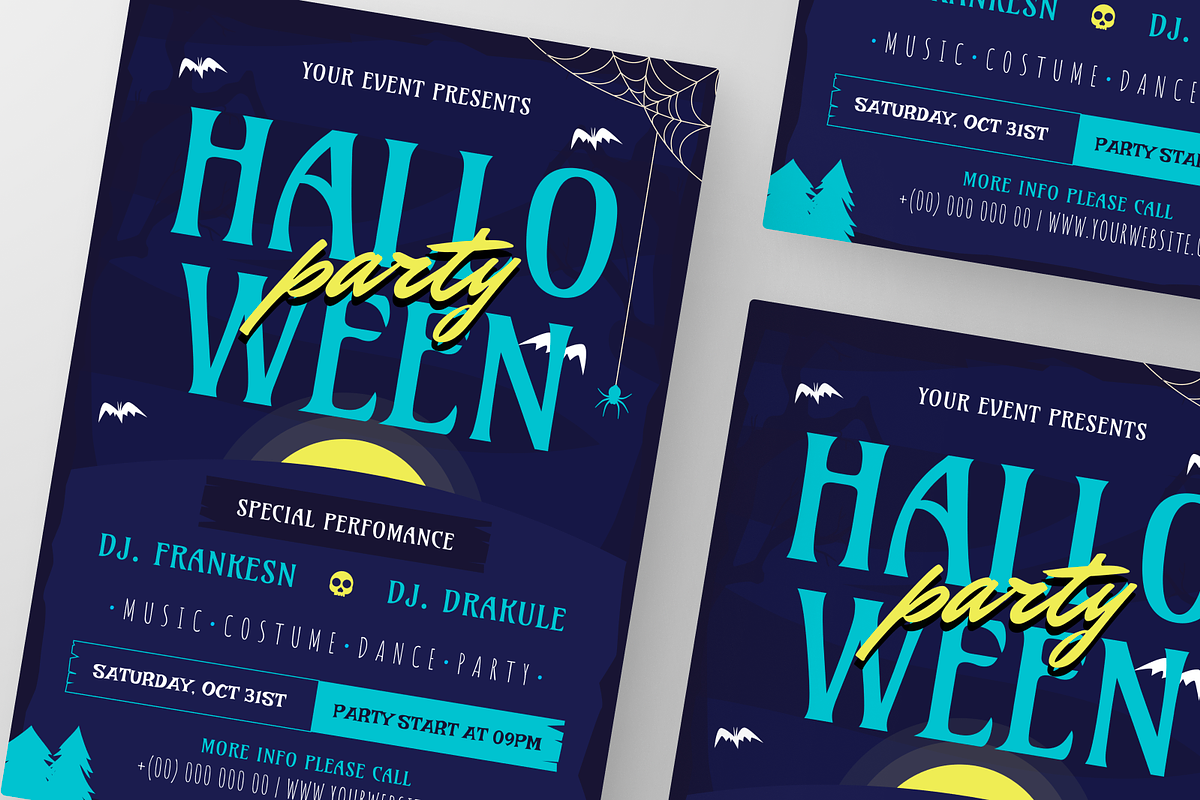Halloween Party Flyer, a Flyer Template by Annora Studio (Photo 5 of 6)