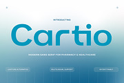 Cartio Sans Serif Font for Pharmacy, a Sans Serif Font by productype1 (Thumbnail 1 of 11)