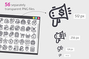 Marketing Line Icons Set, an Outline Icon by Voysla's Shop (Thumbnail 3 of 4)