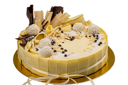 White chocolate cake, a Background Photo by Grafvision photography
