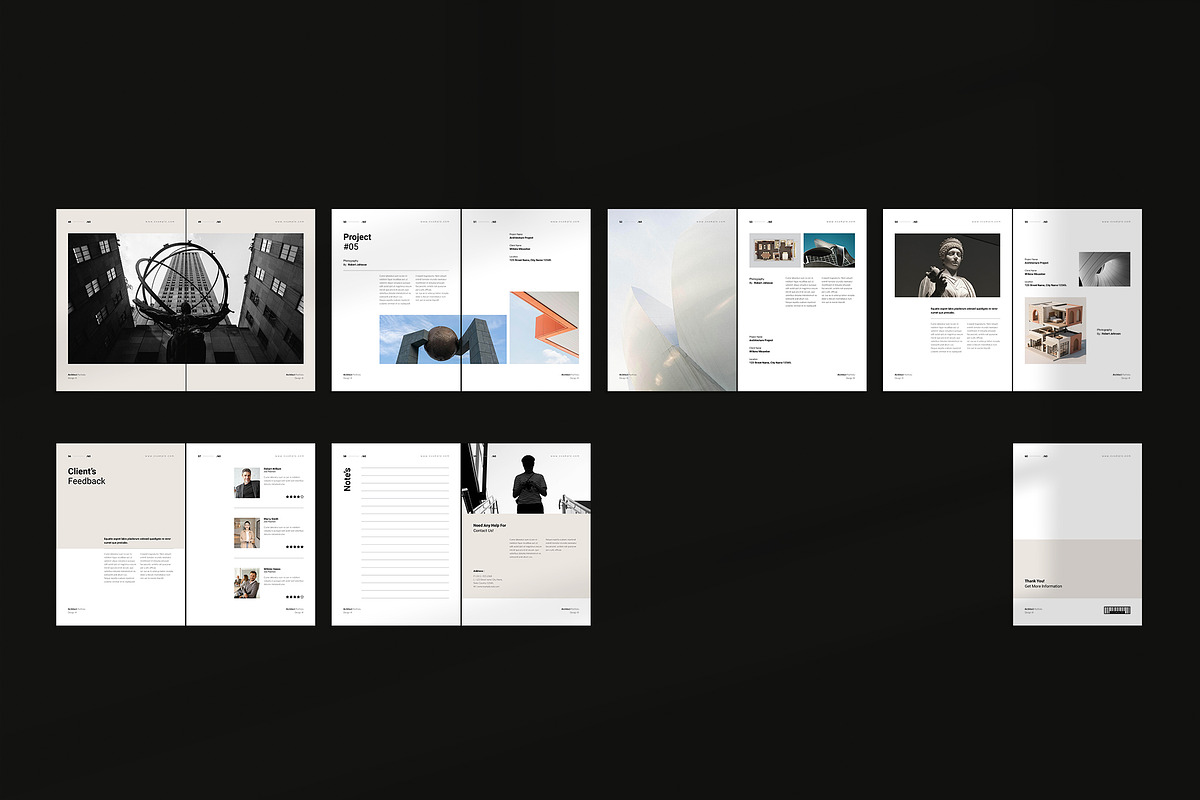 Architecture Portfolio Template, a Brochure Template by TemplateFolio-Shop (Photo 25 of 25)