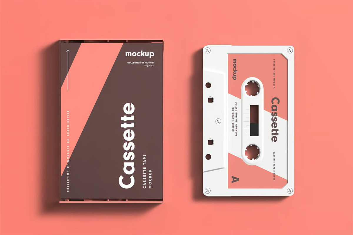 Cassette Mock-up, a Product Mockup by zippypixelstudio (Photo 10 of 15)
