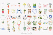 whimsical watercolor clipart set, a Decorative Illustration by Patishop Art (Thumbnail 9 of 10)