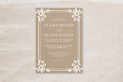 Rustic Wedding Invitation Template, an Invitation Template by Creativetacos (Thumbnail 2 of 3)