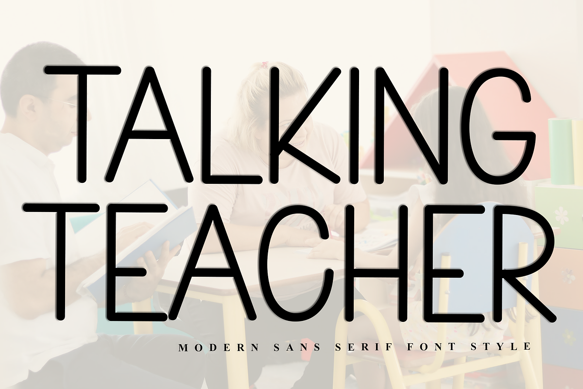 Talking Teacher, a Sans Serif Font by FreshTypeINK (Photo 1 of 8)