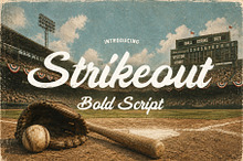 Strikeout - Bold Baseball Script