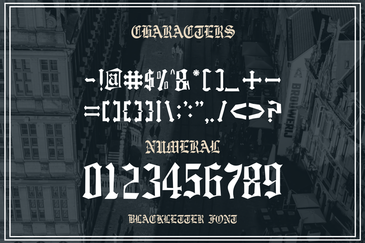 Mekre Decorative Font, a Blackletter Font by WhymoreArt (Photo 5 of 5)