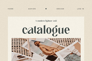 Galin Modern Ligature Serif Typeface