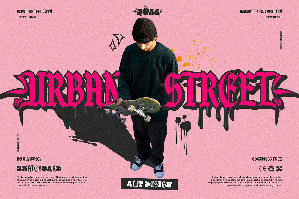 Vandal Street Graffiti Font, a Symbol Font by alit design (Photo 8 of 23)