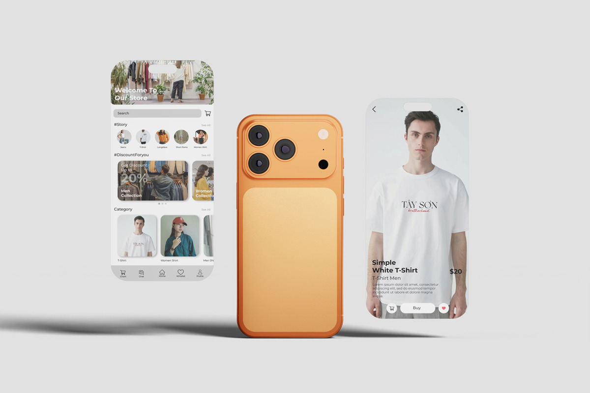 Phone 17 Pro Screen Mockup, an iPhone Mockup by scribrostudio (Photo 7 of 13)