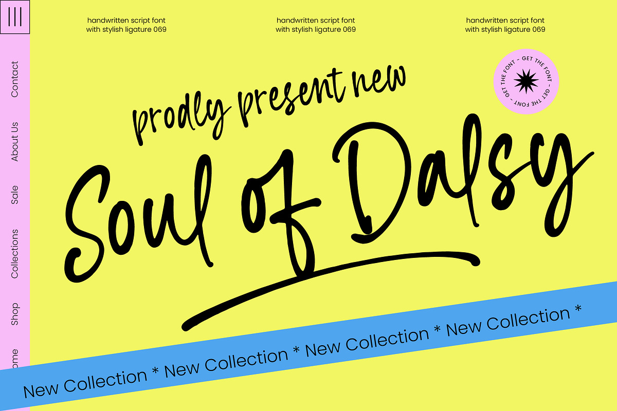 Soul Dalsy Handwritten Script Font, a Script Font by Letterena Studios Script (Photo 1 of 10)