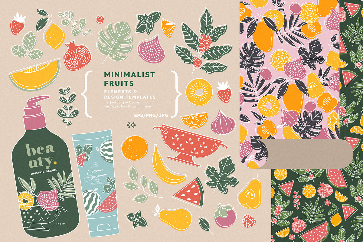 Minimalist fruits collection, a Food Illustration by adehoidar (Photo 1 of 9)