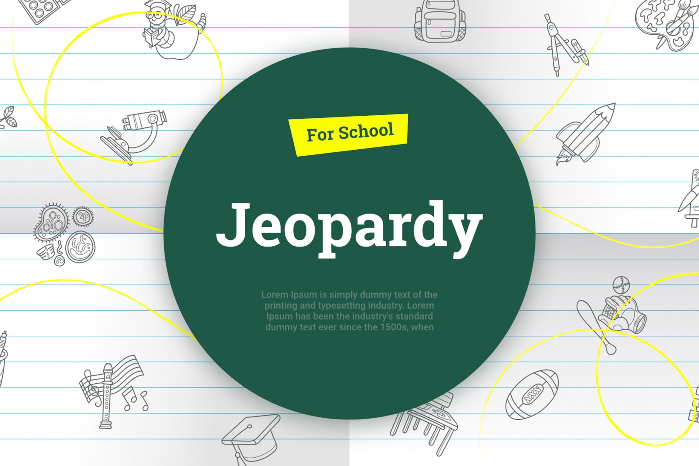 Jeopardy for school Google Slides, a Presentation Template by HiSlide.io