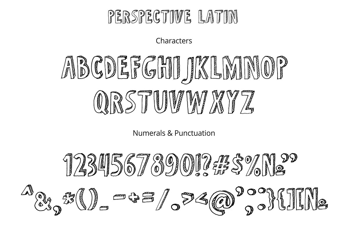 Perspective Font preview 2