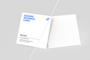 Square Business Card Mockup, an Advertising Mockup by graphypix (Thumbnail 4 of 4)