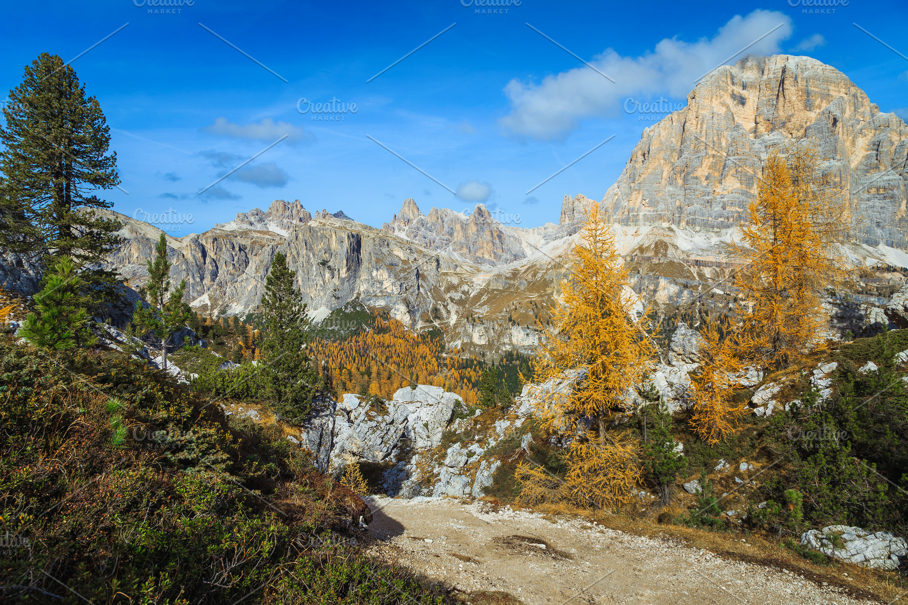 Alpine place and autumn scenery, a Nature Photo by Alpine Dreams