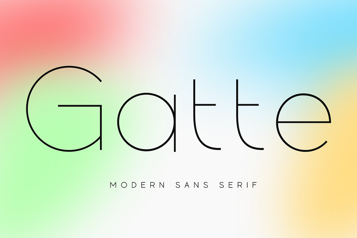 Gatte Modern, a Sans Serif Font by Fitrah Type (Photo 1 of 12)
