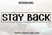 Stay Back, a Script Font by InermediaSTUDIO (Thumbnail 1 of 8)