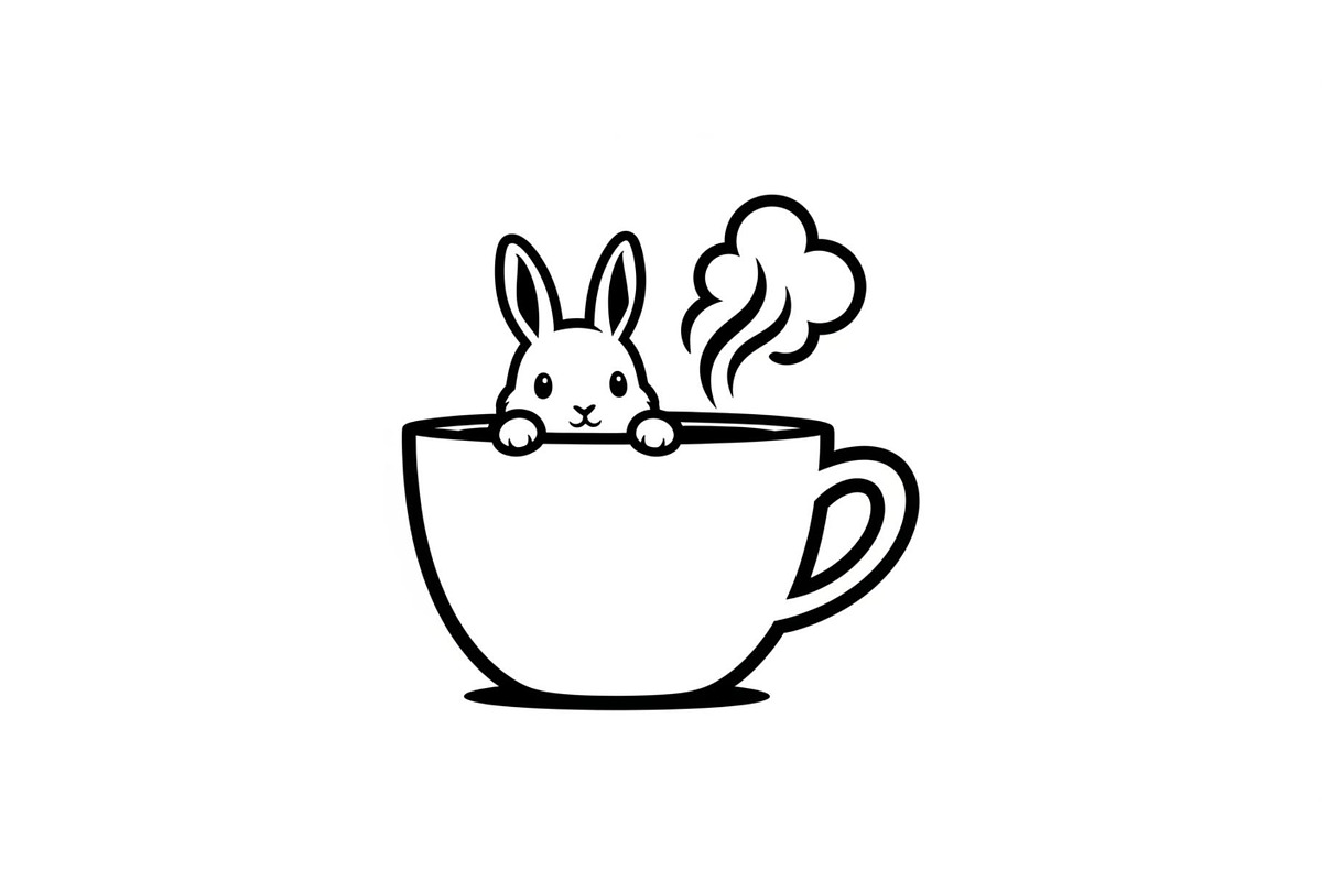 Cute Bunny Coffee Cup Vector Bundle, an Illustration by Designs_River (Photo 19 of 49)
