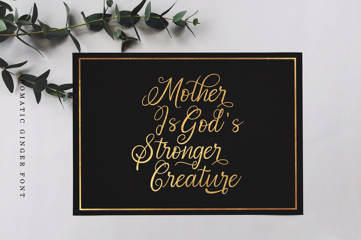 Aromatic Ginger, a Script Font by Java pep (Photo 11 of 14)