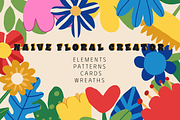 Naive Flowers Creator - 65 files, an Object Illustration by Le.nart (Thumbnail 1 of 5)
