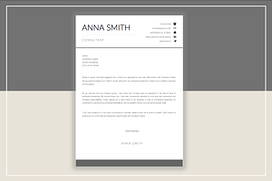 Anna Smith Resume Template Cover