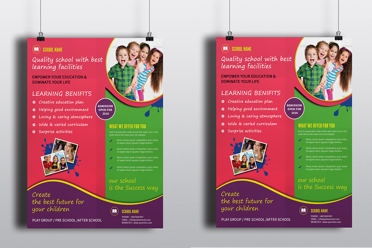 School Admission Flyer preview 3