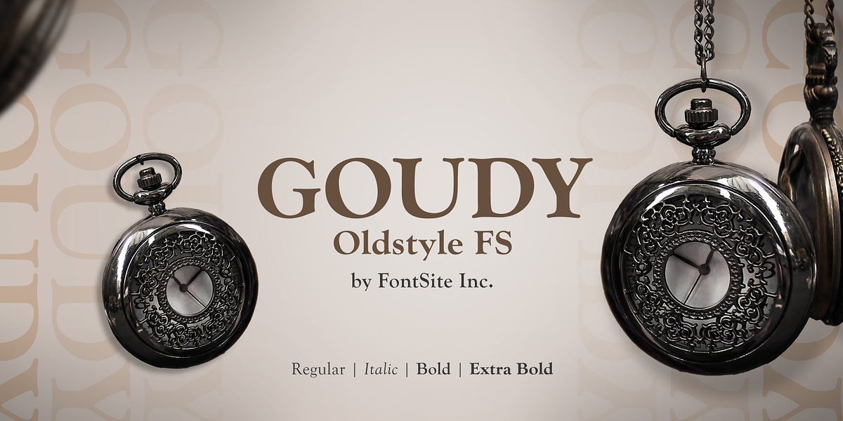 Goudy Oldstyle FS, a Serif Font by FontSite Inc. (Photo 1 of 2)