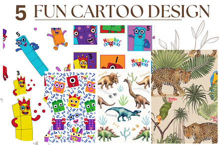 Fun Cartoon and Nature Design Bundle