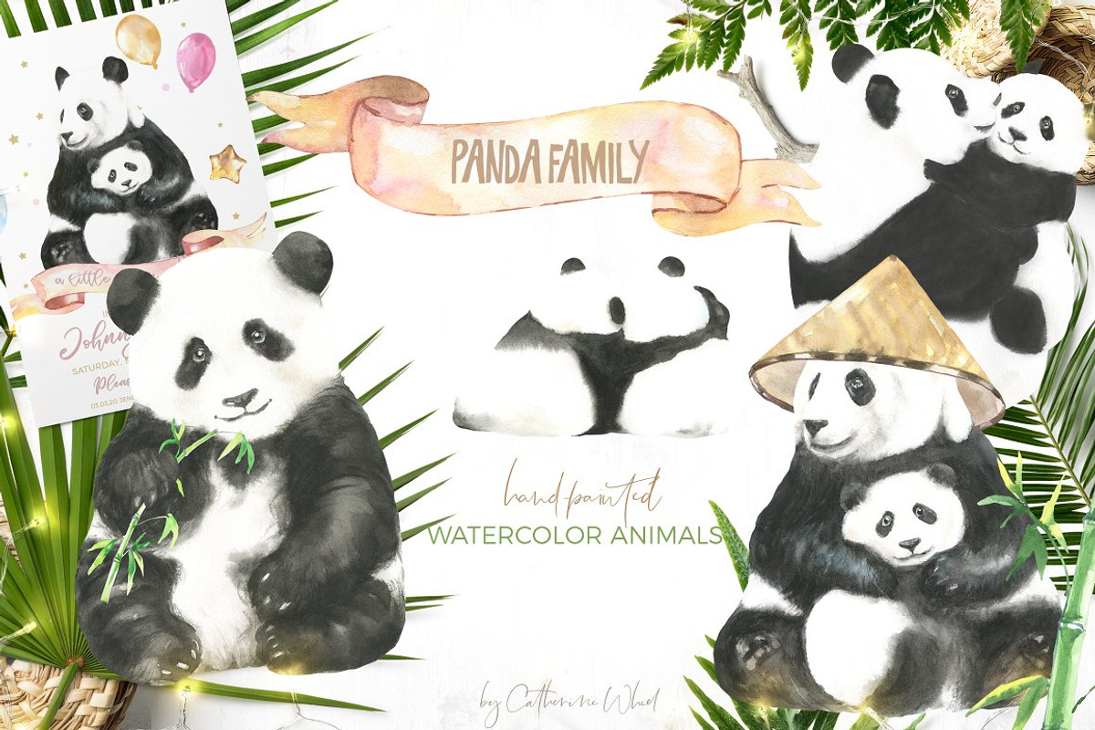26in1 BUNDLE Watercolor Animal, an Animal Illustration by Catherine Wheel (Photo 19 of 27)